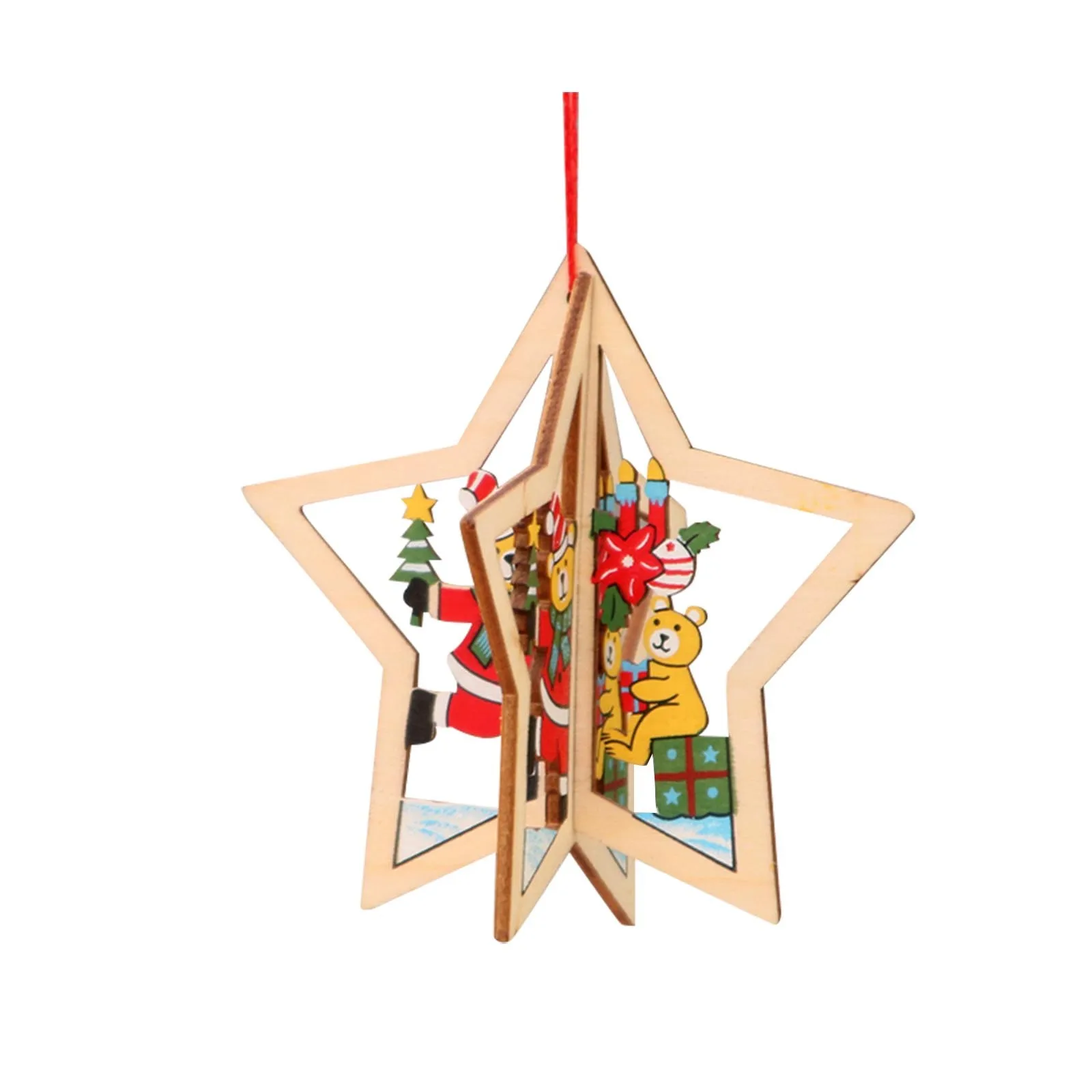 1 шт. деревянная подвеска в виде дерева