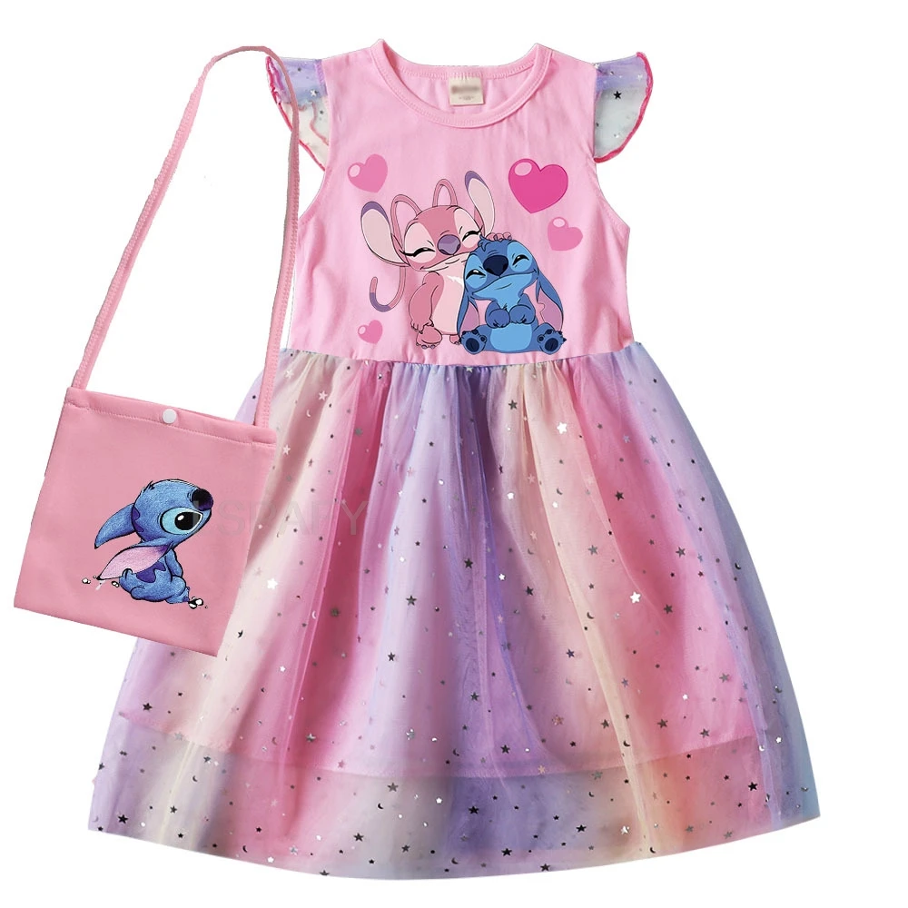 Детское платье с юбкой-пачкой и отделкой Лило Ститч для девочек