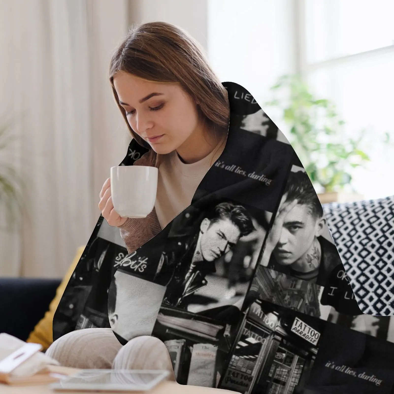 Hardin Scott/Hero Fiennes-Tiffin Bad Habits/Поперек одеяло среда ретро одеяла