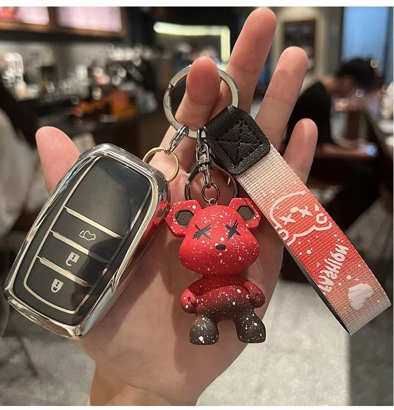 

Силиконовый чехол для ключа для Toyota Corolla 2022, чехол для ключа для Toyota Camry 70 Prius, C-HR Clicker Carwalaa, чехол для автомобильного ключа с 4 кнопками