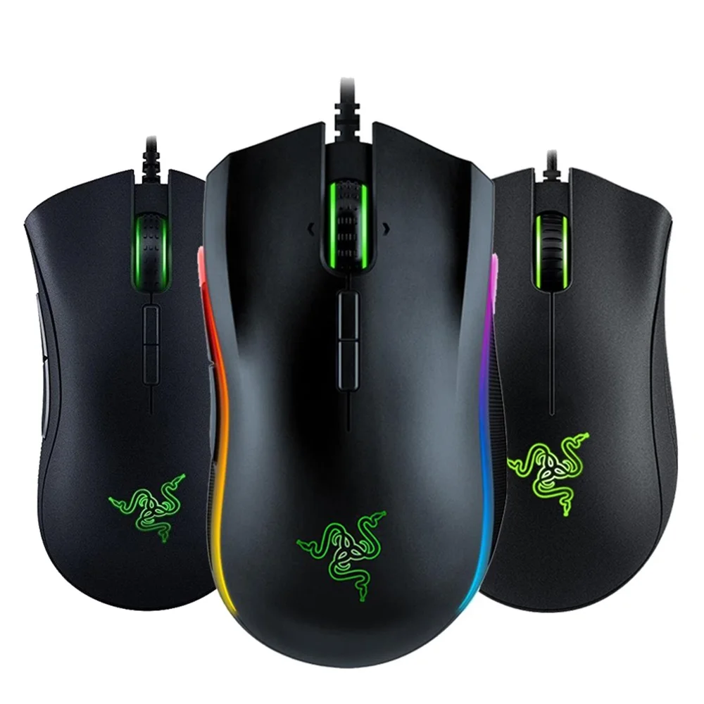 

New Razer Series Mamba Elite DeathAdder Elite DeathAdde Essential Tournament Edition Razer Basilisk eSports Wired Mouse .