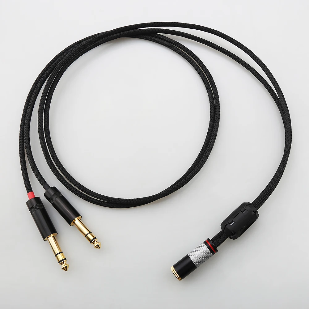 Фото Кабель-адаптер HIFI для наушников: 4.4 мм (гнездо) балансный на двойной 6.35 мм TRS (гнездо) / Двойной 6.35 мм (гнездо) на 4.4 мм (гнездо) №1