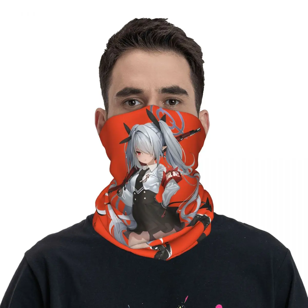 Бандана Iori накидка на шею для мотоцикла клуба шарф с голубым архивом Балаклава