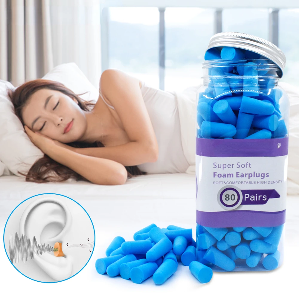 

Pairs Sponge Sleeping Ear Plugs Earplugs Anti-noise Ear Plugs Noise Reduction Rate 35.5db Ear Protection