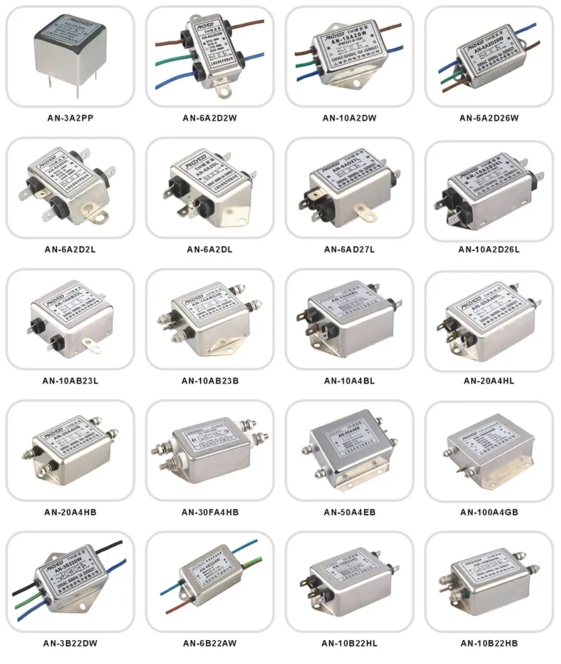 DL-15EB3 DL-25EB3 Anzhou 25A/15A/ANZHOU EMI трехфазный фильтр питания