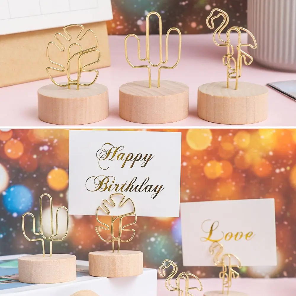 

Supplies Round Shape Base Desktop Decoration Table Numbers Holder Clamps Stand Picture Frame Photos Clips Place Card