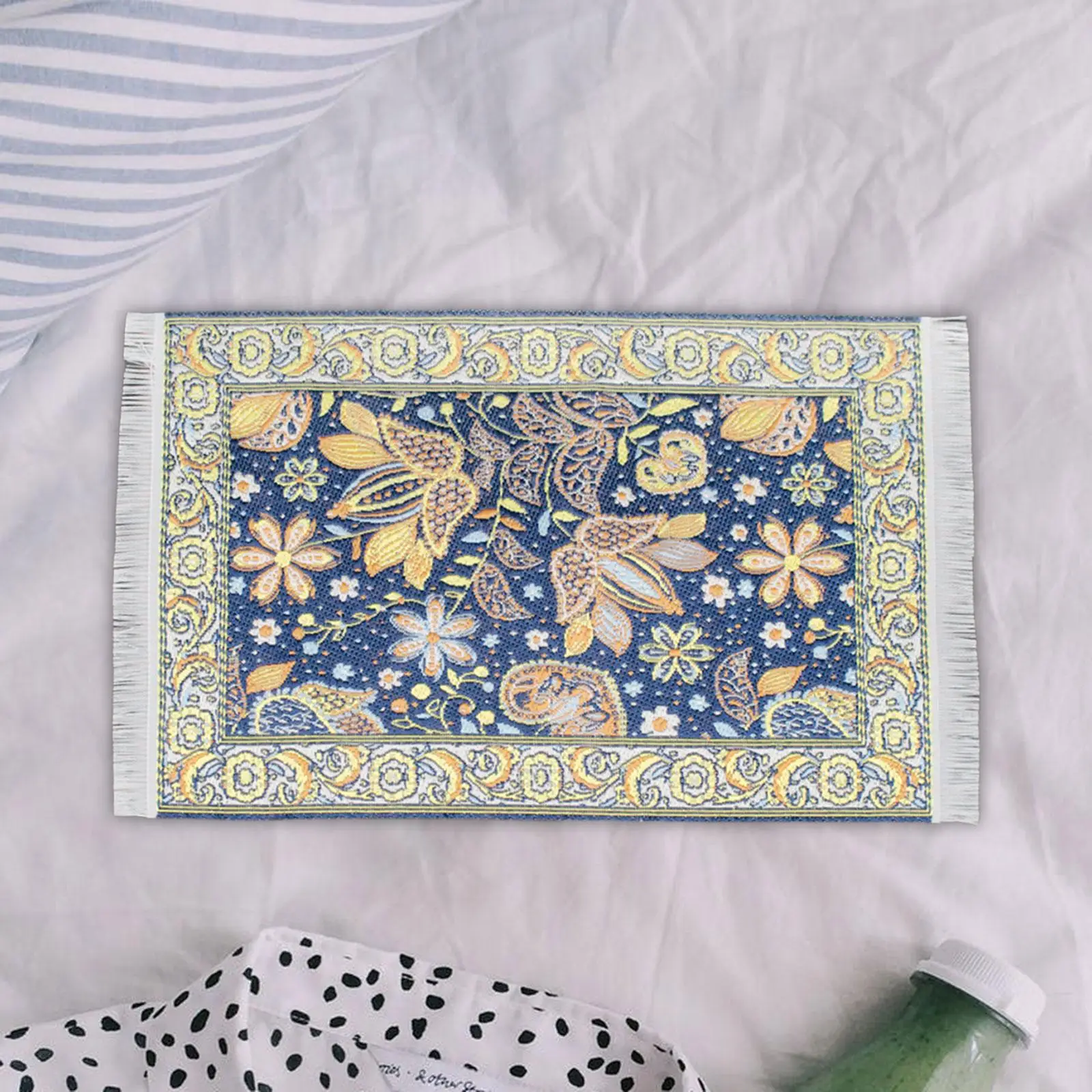 

12TH Dollhouse Carpet Doll House Door Mat for Doll House Accessories Bedroom