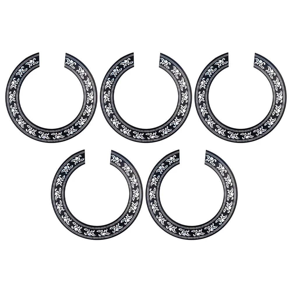 

Guitar Rosette Inlay Soundhole Decal Sticker Plate Pickguard Sound Hole Acoustic Folk Stickers Ukulele