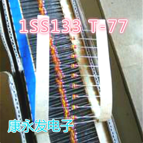 

100pcs orginal new ROHM 1SS133 T-72 DO34 yellow ring in-line switch diode long strip