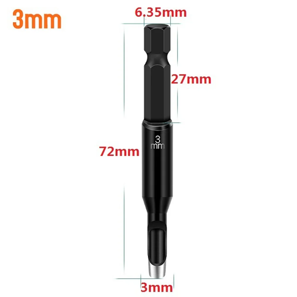 

2-25mm Leather Hole Punching Tool Hex Shank 72mm Carbon Steel Round Hollow Punch Drill Bits Multi Purpose Modeling Hobby Crafts