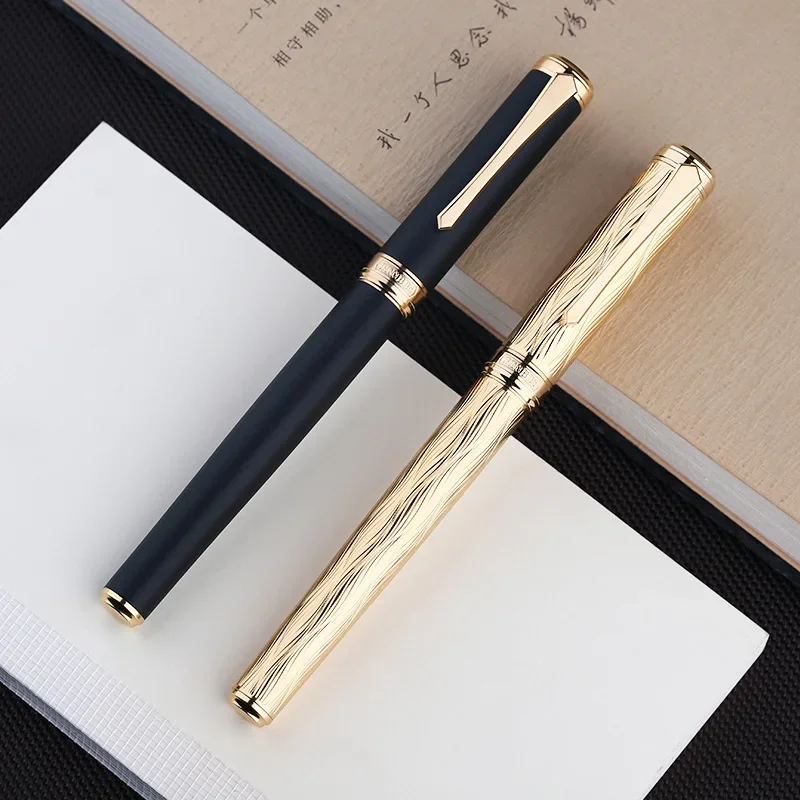 Фото Перьевая ручка Sublime PENBBS 499, полностью медное пескоструйное покрытие, тонкая чернильная ручка 0,5 мм для письма, подарок, школьные канцелярские принадлежности №1