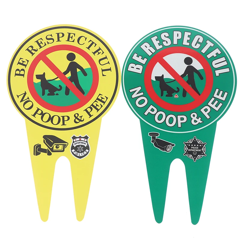 Double Sided No Pooping Dog Sign No Peeing Dog Sign With Stake Stop Dogs From Pooping Or Peeing On Your Lawn Garden Signage