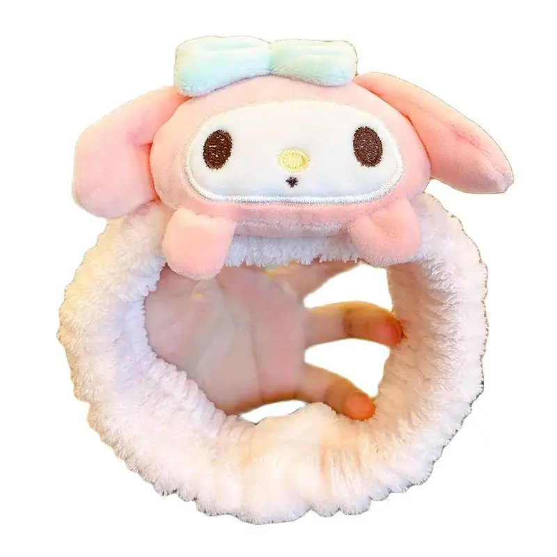 Sanrio оголовье для девочек аксессуары Cinnamoroll плюшевая кукла Kuromi обруч волос Hello Kitty