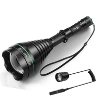 uniquefire 1508 75mm ir 850nm infrared radiation led flashlight night vision torchrat tail for hunting camping waterproof
