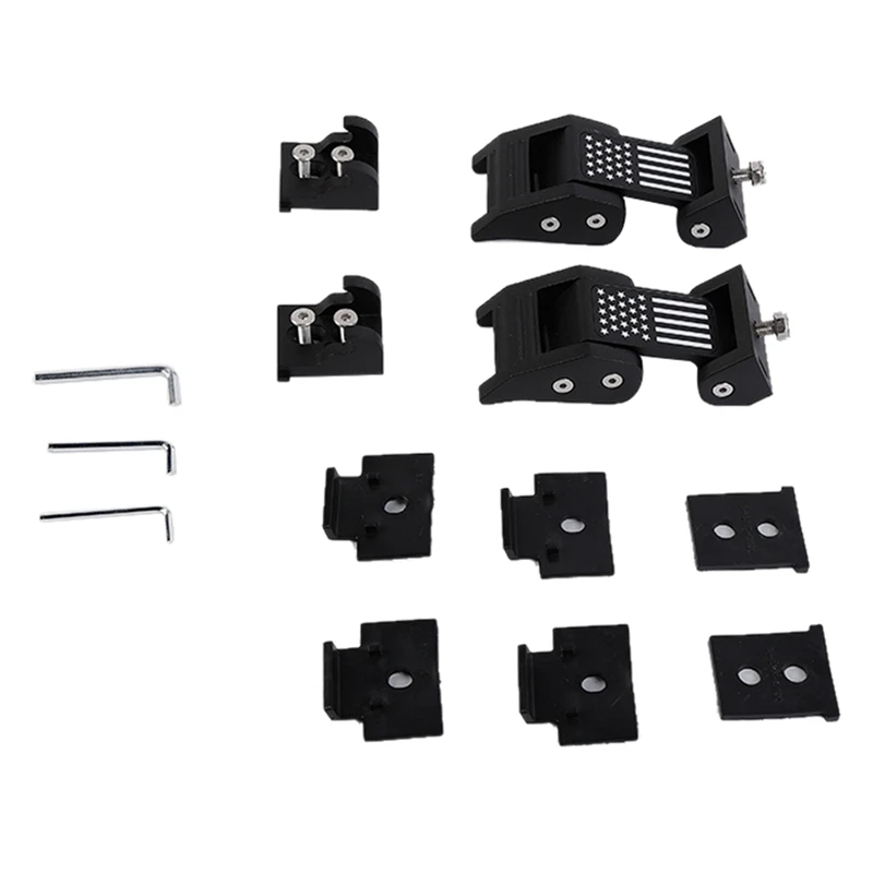 

Car Engine Hood Latch Lock Catch Cover Kit For Jeep Wrangler JK 2007-2017 JL JT Gladiator 2018-2022 Parts Accessories (Black)