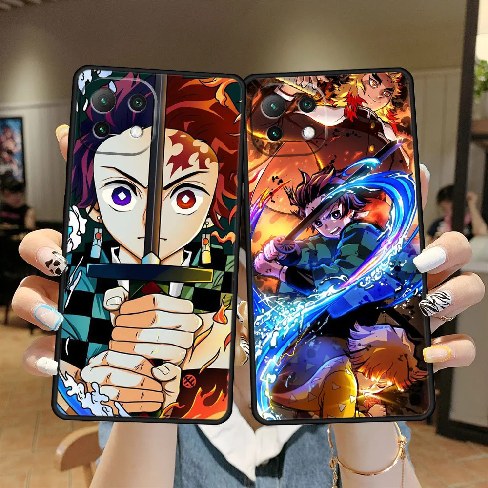 

Thin Silicone Cell Case for Xiaomi Redmi Mi 11 10T 11T Lite Pro K50 K40 Note 12 12X Xiaomi12 K40Pro 11TPro Demon Slayer Anime