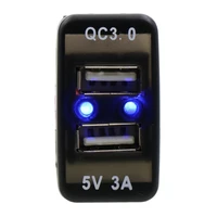 dual usb charger car dc12v qc3 0 5v 3a usb power socket adapter quick charge adapter use for toyota