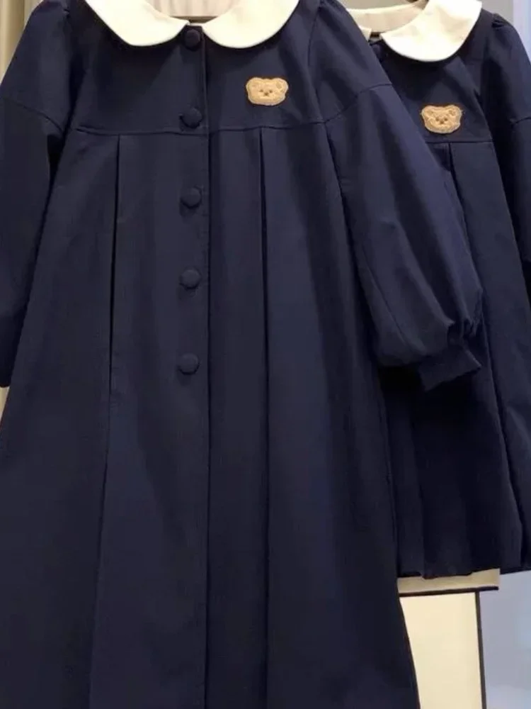 Женская куртка с вышивкой и медведем свободная повседневная в японском стиле