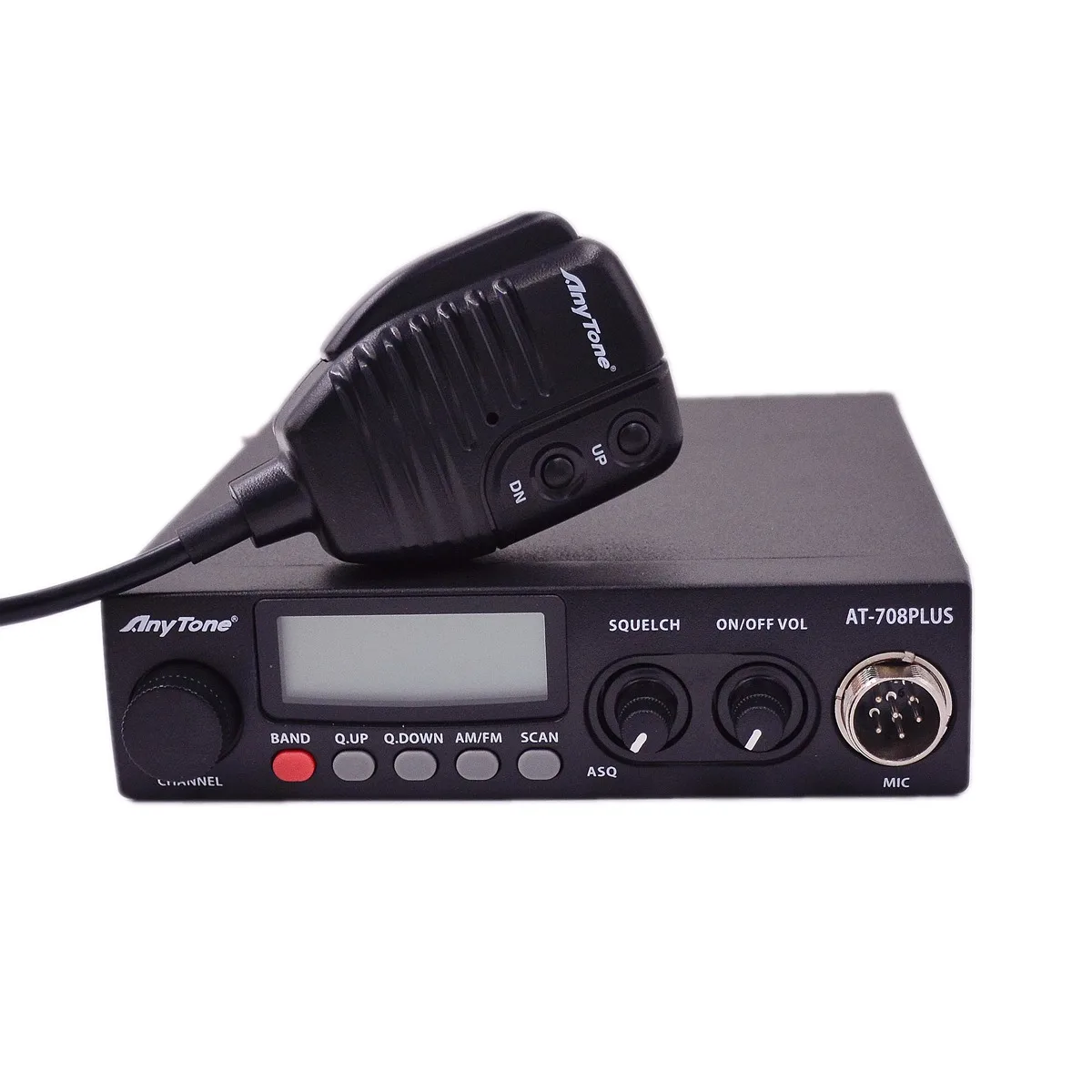 

Anytone AT708Plus CB Radio Car Transceiver City Band 24-29Mhz Mini Vehicle Base Station AM FM Band Receiver Scan ASQ Intercom