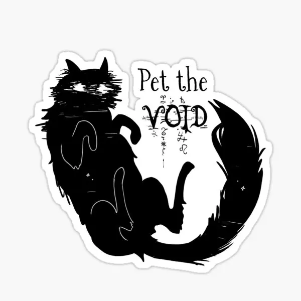 

5 шт. наклеек Pet The Void для багажа, украшения для печати на окне, бампер, детские наклейки стену, милые АВТОМОБИЛИ, аниме, искусство комнаты