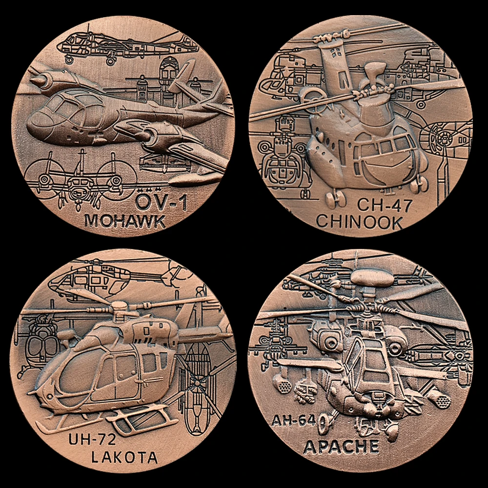 

Биметаллическая монета-вызов американских военных самолетов 1 унция