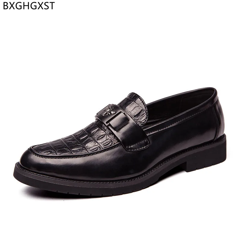 

Italian Mens Dress Shoes Loafers Formal Crocodile Shoes Man Brown Party Shoes for Men 2023 Chaussure Homme Zapatillas De Hombre