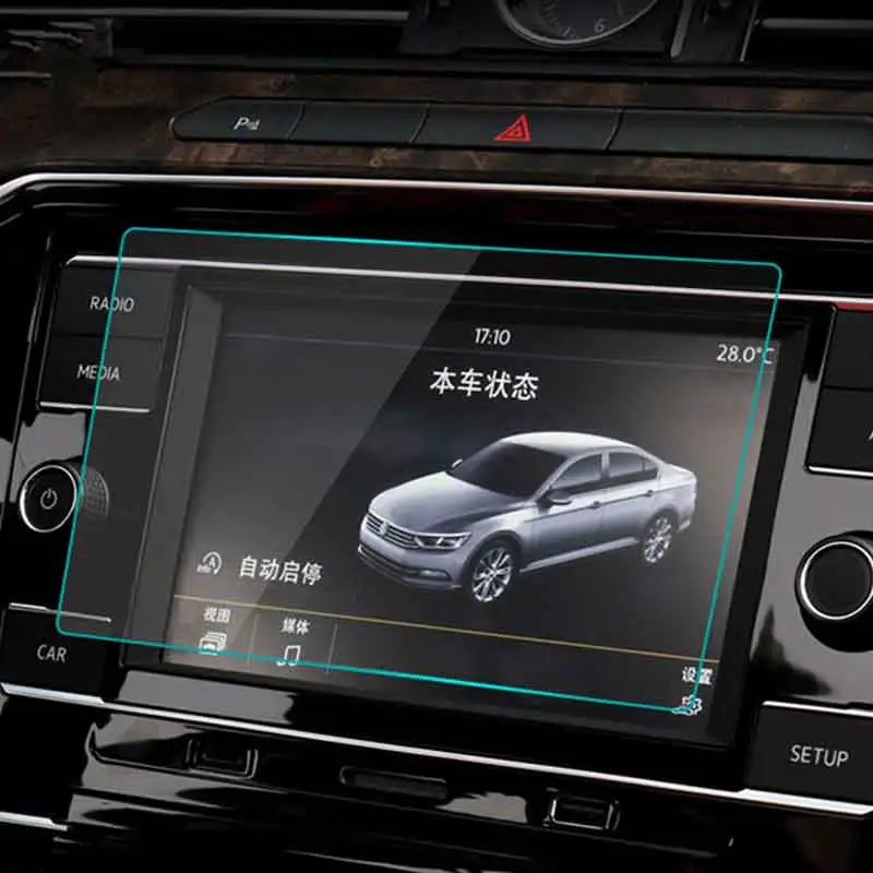 

For Volkswagen Virtus 2019-2022 6.5 inch GPS Navigation Screen Tempered Glass Protective Film Auto Interior Sticker Accessories