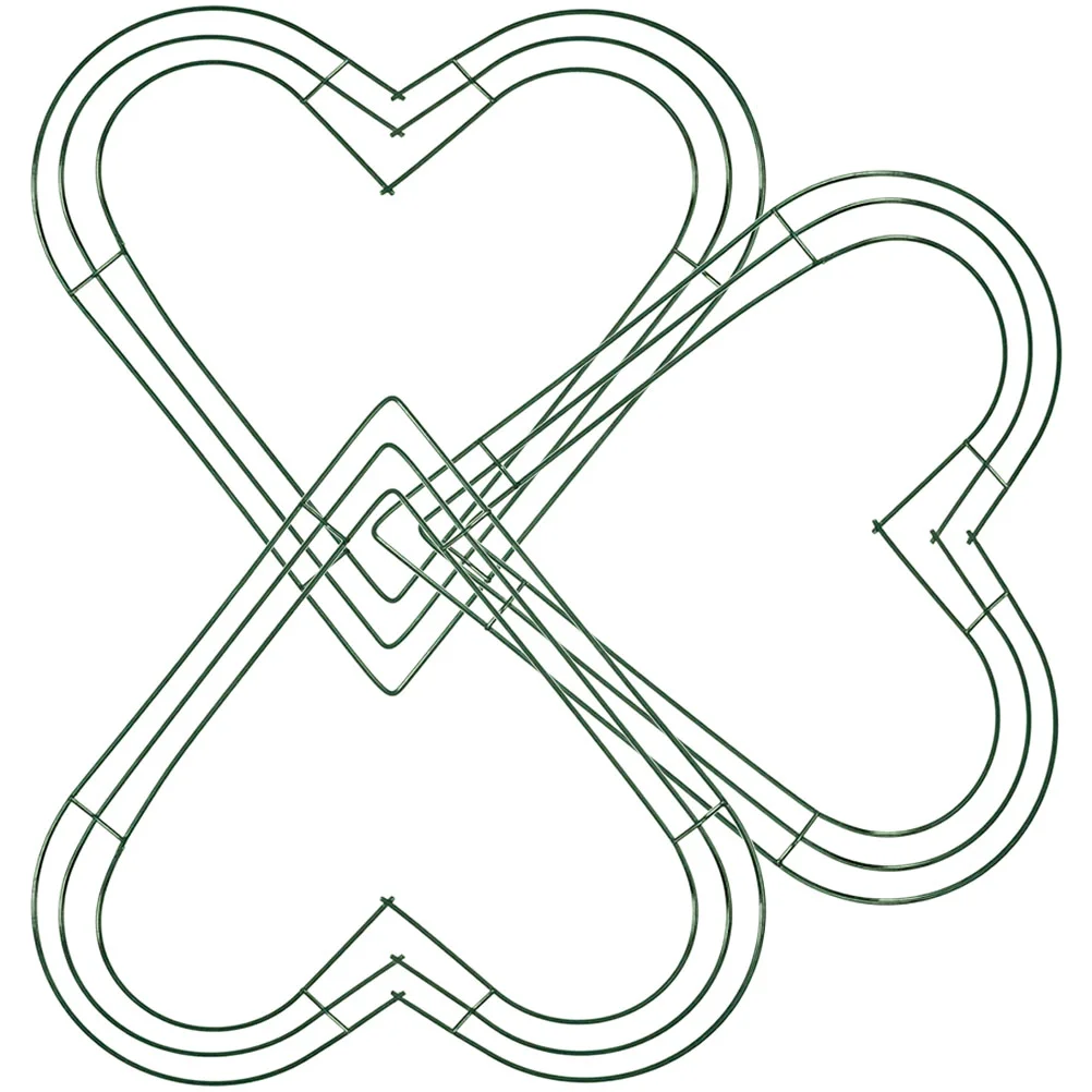 

3pcs Metal Wreath Frame DIY Wreath Frame Wreath Making Tool Wreath Supplies Wreath Rack Heart Shaped Wreath Rack