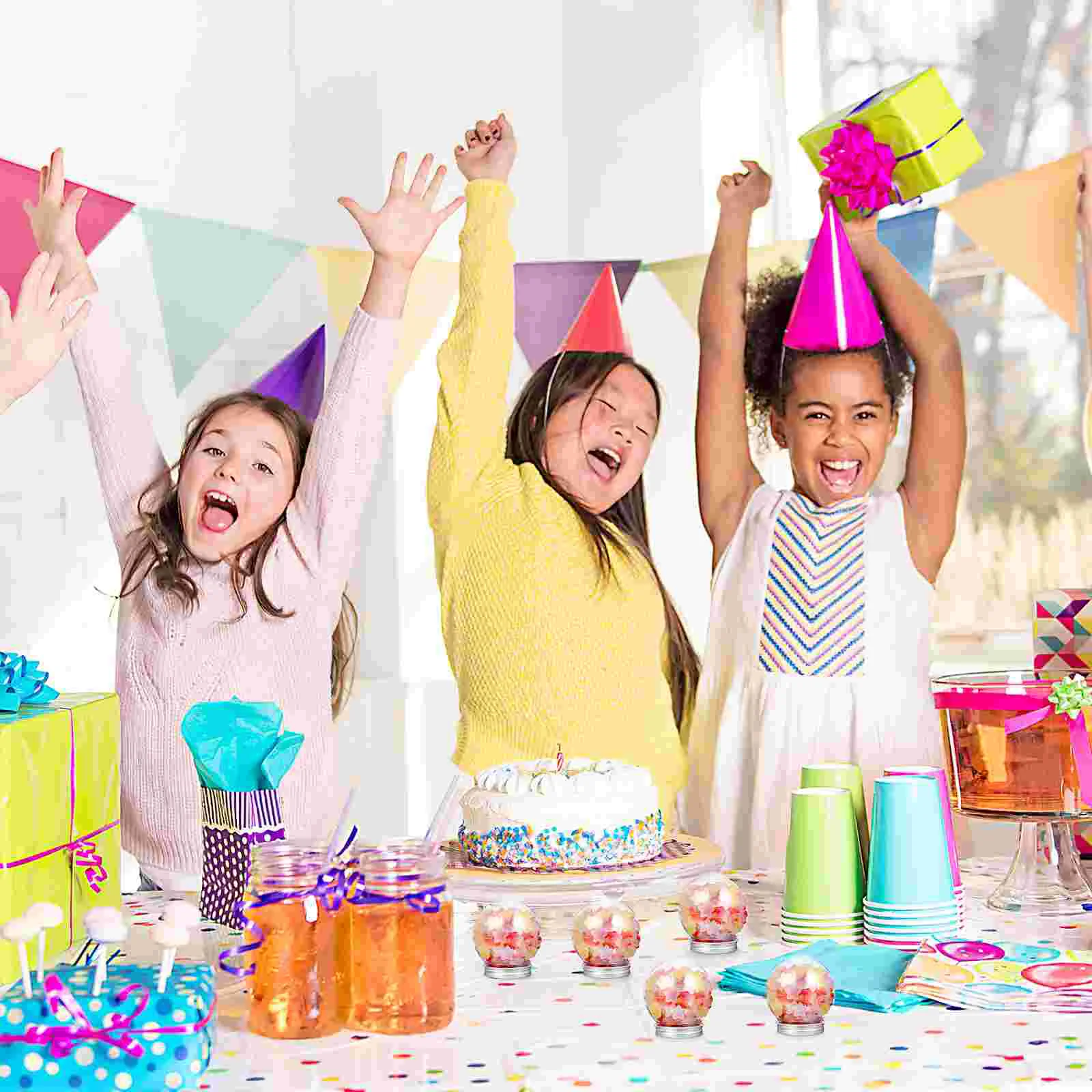 10 шт. прозрачная бутылка со снежками рождественские украшения коробки для конфет