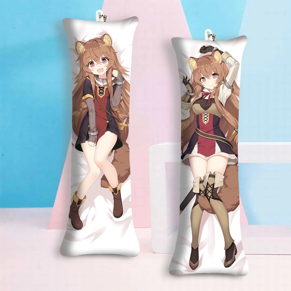 

The rising of the shield hero Raphtalia Mini Dakimakura Pendant Kaychain Anime Cartoon Anime Small Body Pillow Bag Dakiamkura