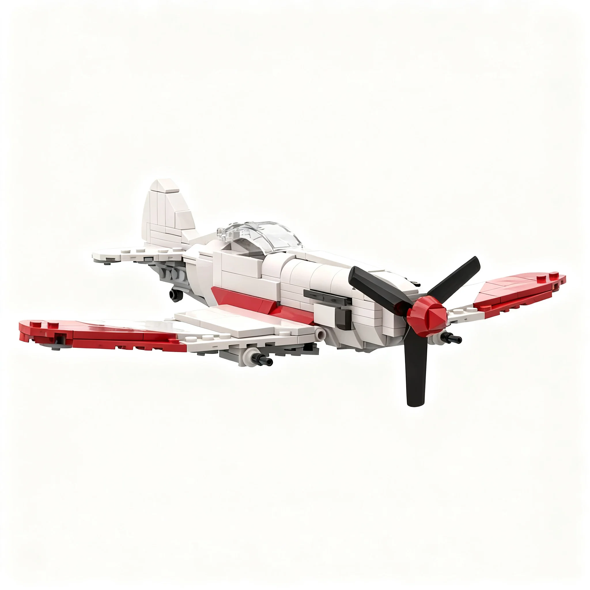 Фото 350 деталей MOC Creator: Модель истребителя МиГ-3 Микояна-Гуревича, конструктор, архитектурная модель, идея для рождественского подарка, развивающий конструктор №4