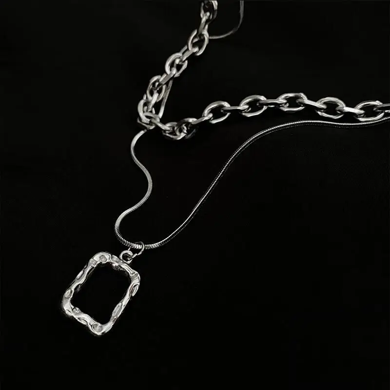 Новинка 2022 геометрический дизайн металлическая квадратная Двухуровневая