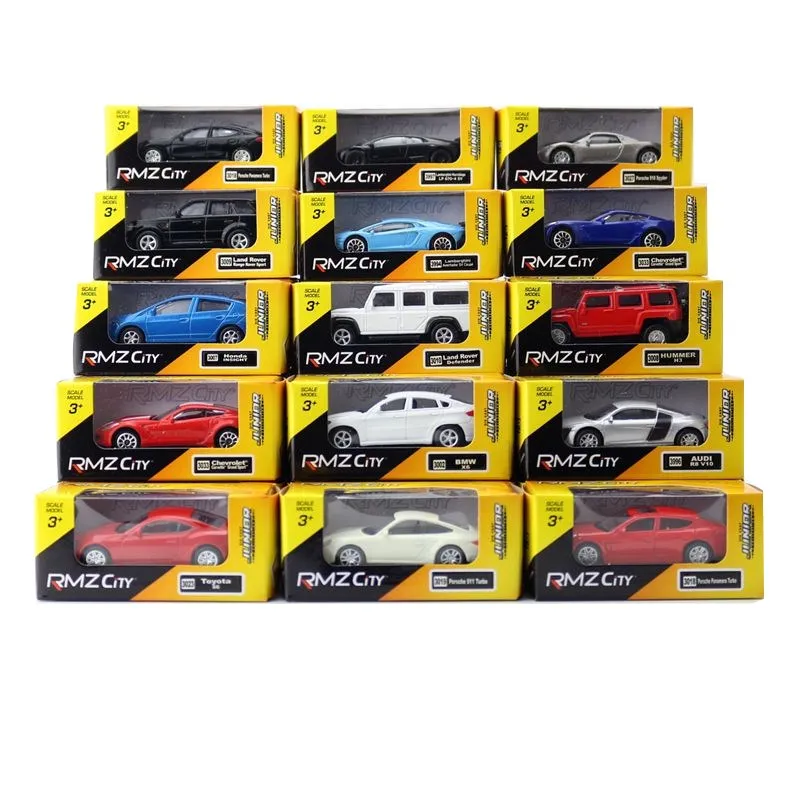 

RMZ City телефон, модель 1:64 Mini Cooper Audi SUV, спортивный гоночный автомобиль, грузовик Scania, Бесплатные колеса, коллекционная подарочная коробка