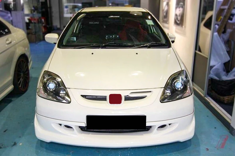 Стекло/углеродное передняя губа для 02-05 Honda Civic EP3 MUG Style автомобильные аксессуары
