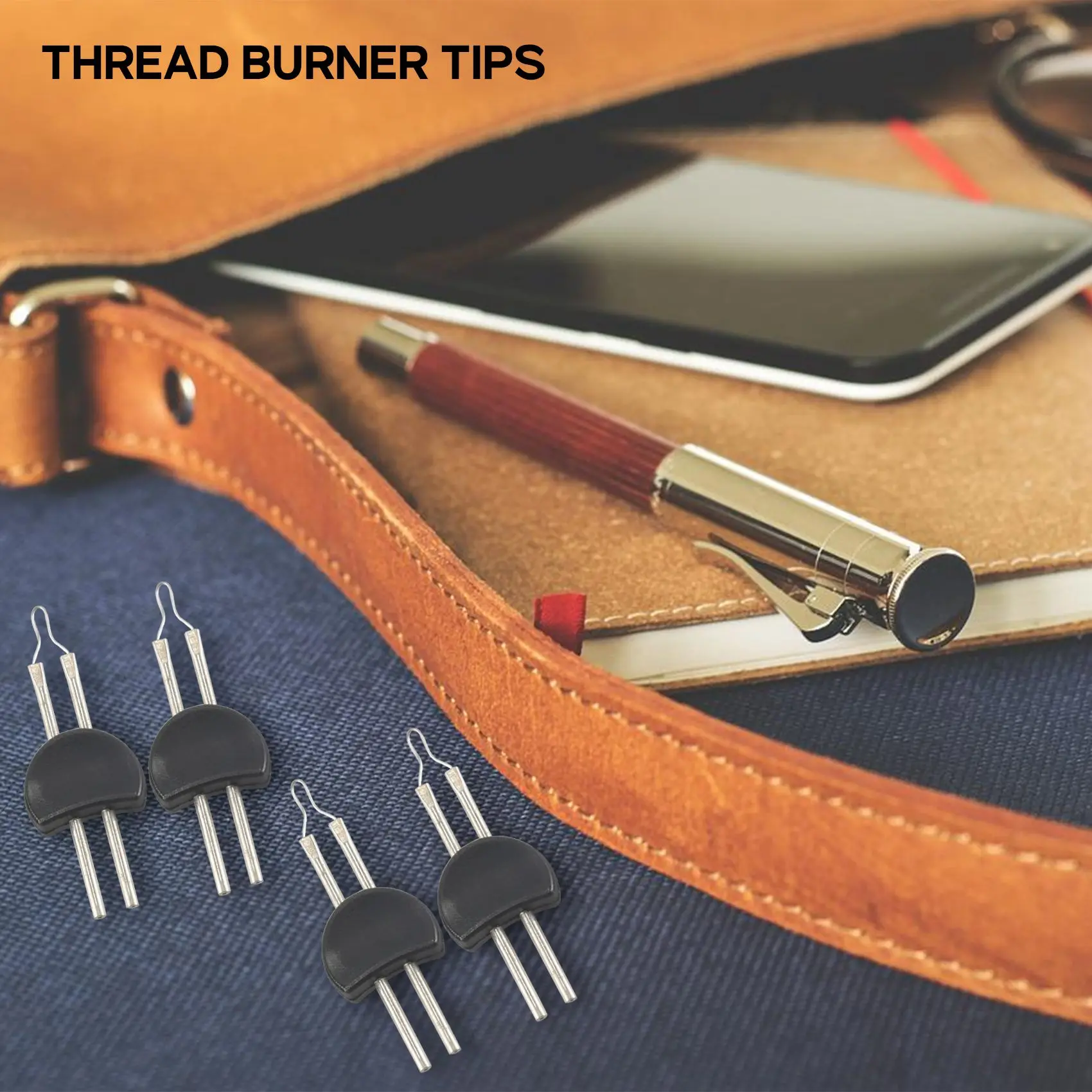 Thread Burner Tips Zapper and Melt with One Touch-Perfect for Finishing Bead 4Pcs