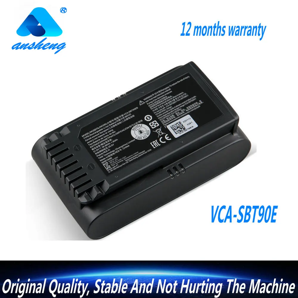 

NEW Original VCA-SBT90E VCA-SBT90EB Battery For Samsung JET70 JET75 JET90 21.6V 38.88WH