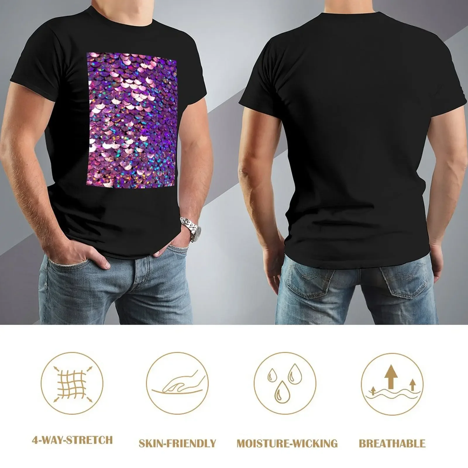 Фотографическое изображение блестящего фиолетового цвета (только фото блесток