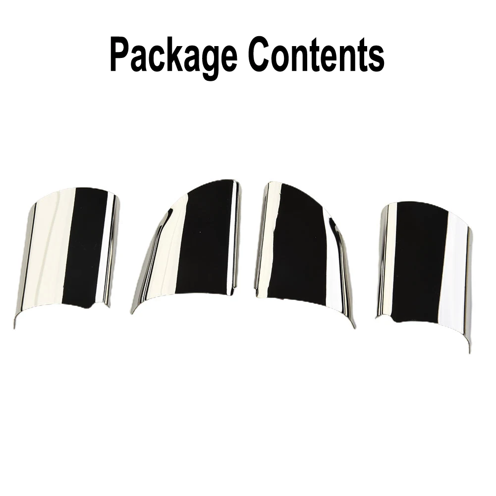 

Brand New Car Interior Steering Wheel Steering Wheel Cover Sticker 4pcs/Set SILVER ST 2.2 TDCI SWB LWB T260 Silver