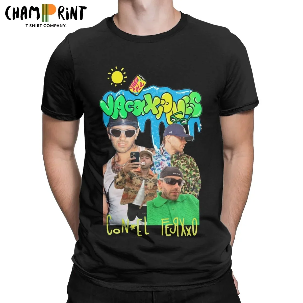 Мужская Ретро футболка с коротким рукавом и круглым вырезом