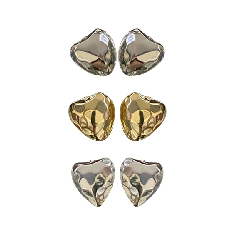 

Vintage Irregular Heart Hoop Earrings Small Earrings Gift
