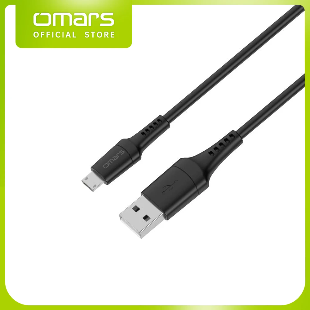 

Omars Micro USB Cable Fast Charging 2.1A Microusb Cord for Xiaomi Samsung Huawei POCO Redmi Durable Mobile Phone Micro Usb Wire