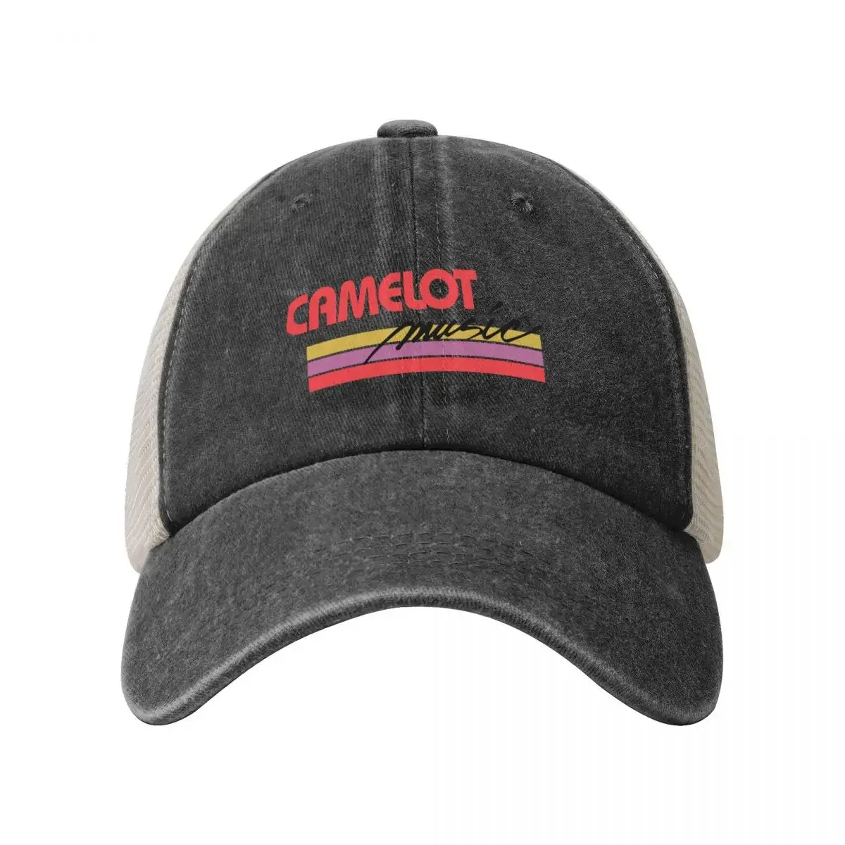 Camelot Music - Retro Record Store Baseball Cap Thermal Visor Rugby Men's Luxury Women's