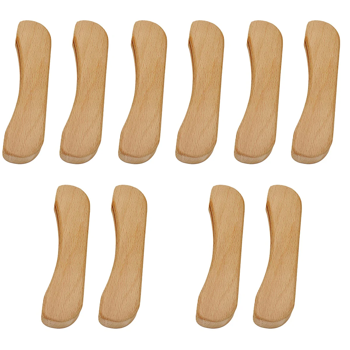 

10 Pcs Frying Pan Handle Covers Wooden Insulated Covers Anti-scald Wok Handle Handle