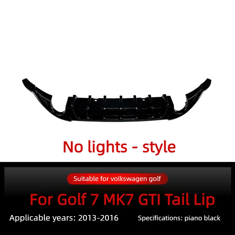 Задний бампер автомобиля для Volkswagen Golf 7 MK7 GTI 2013-2016, диффузор, спойлер на подбородок с фонарями, аксессуары, комплекты кузова, тюнинг (art.: 3920d441c4bf0) - 3920d441c4bf0