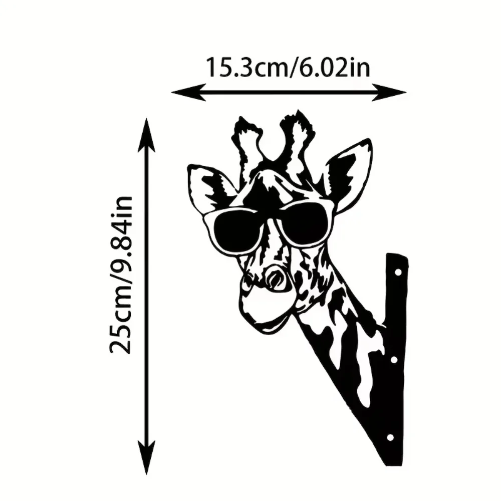 Черная Металлическая Статуя Животного Лазерная Резка Декоративный Садовый Кол