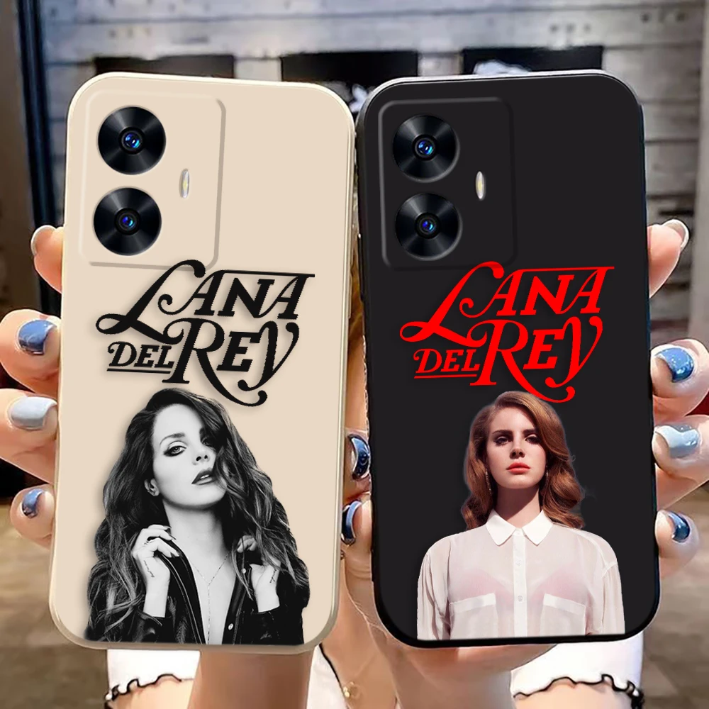 Чехол для телефона Hot Singer L-Lana D-Del Rey Realme C65 C63 C53 C35 C55 C33 C30 C21Y C20 C12 C11 GT 2 XT NARAO 20 30 50 Case Funda
