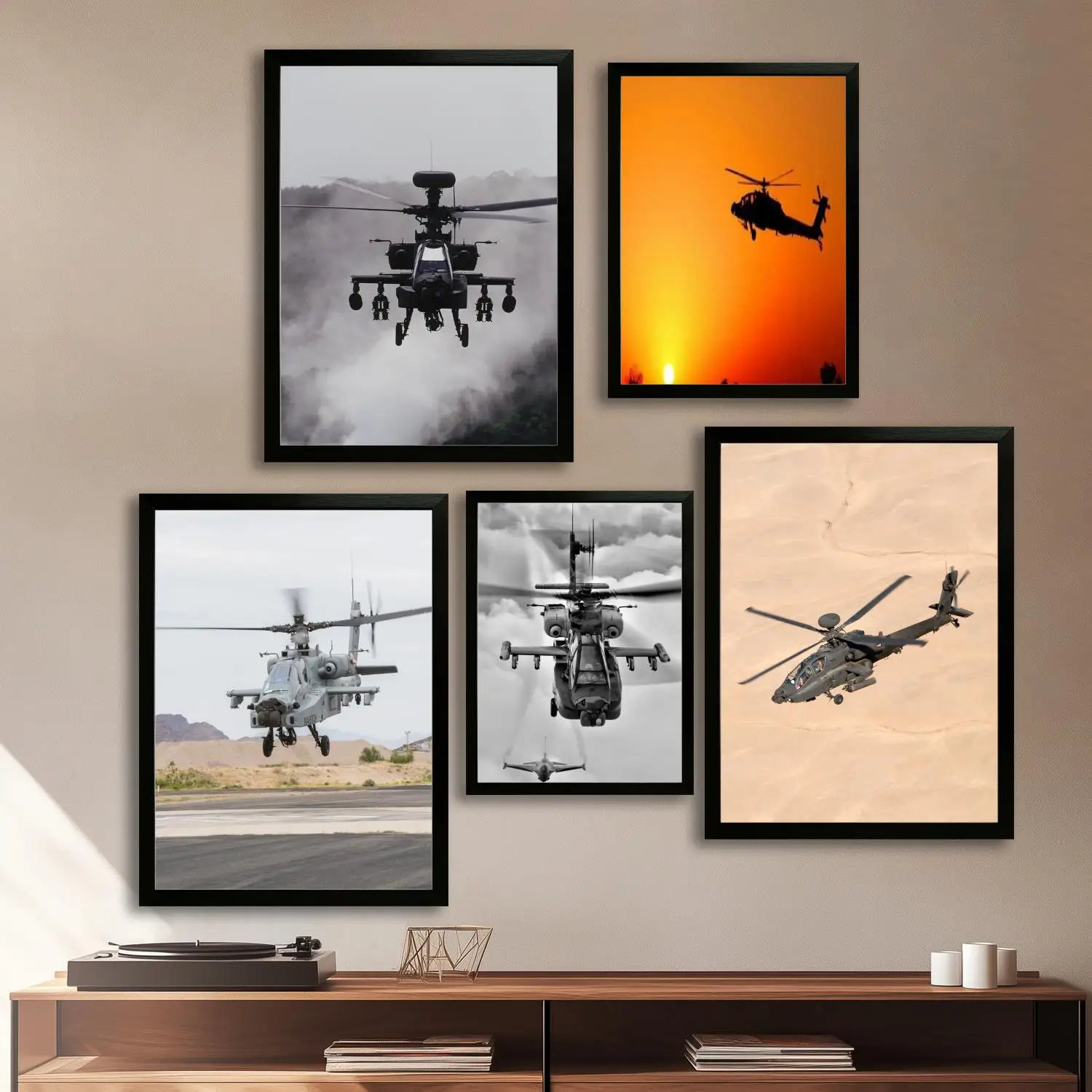 ah64 apache Холст Художественный постер и настенное искусство печать с картинками