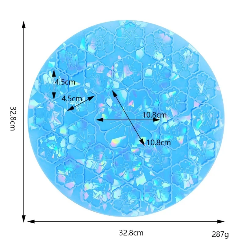Голографическая круглая Цветочная искусственная силиконовая форма сделай сам
