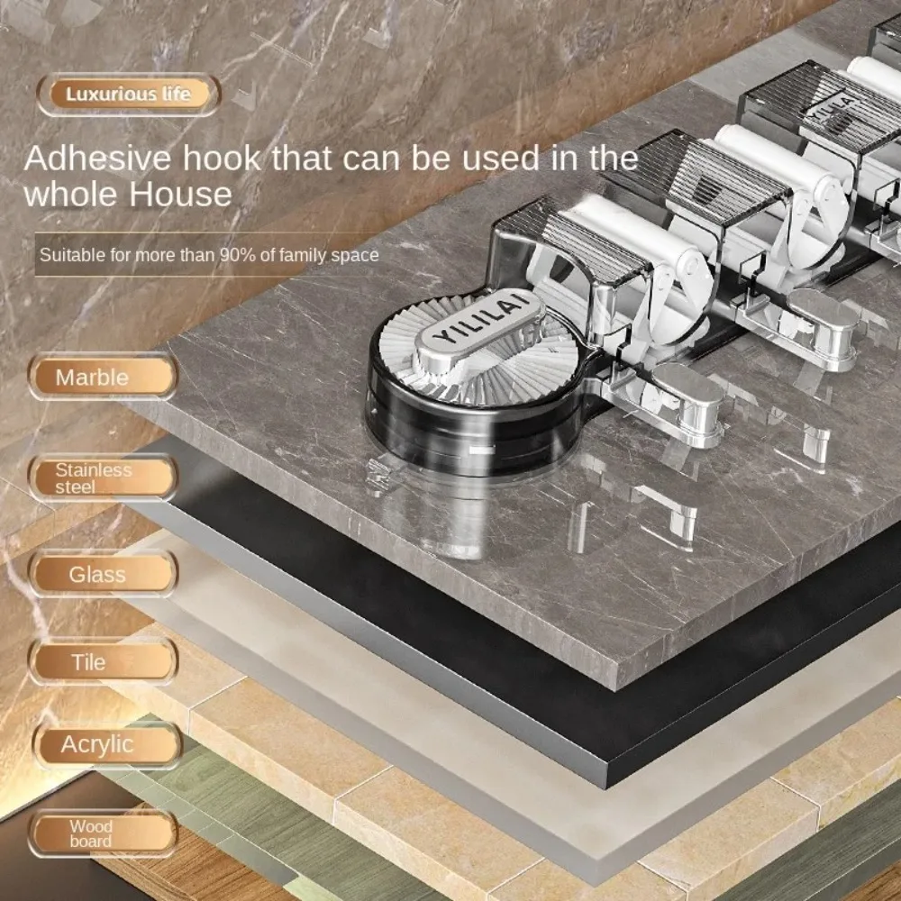 Многофункциональная Пластиковая Присоска Настенная Полка Для Хранения
