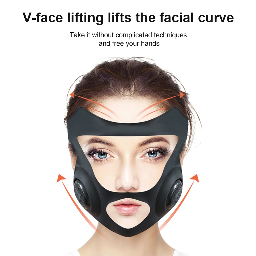 Электрическая V-образная тонкая маска для похудения лица Массажер лифтинга V-Line